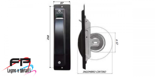 Avvolgitore semincasso dx-sx interasse 210 metri 8